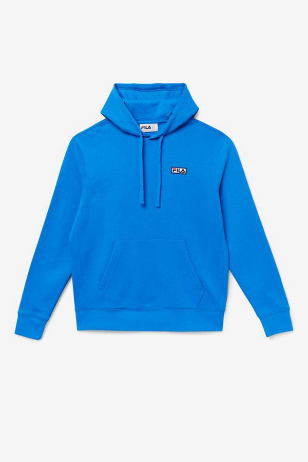 Fila Algot Fleece Pullover Men's Hoodies - Blue,NZ 947-86234